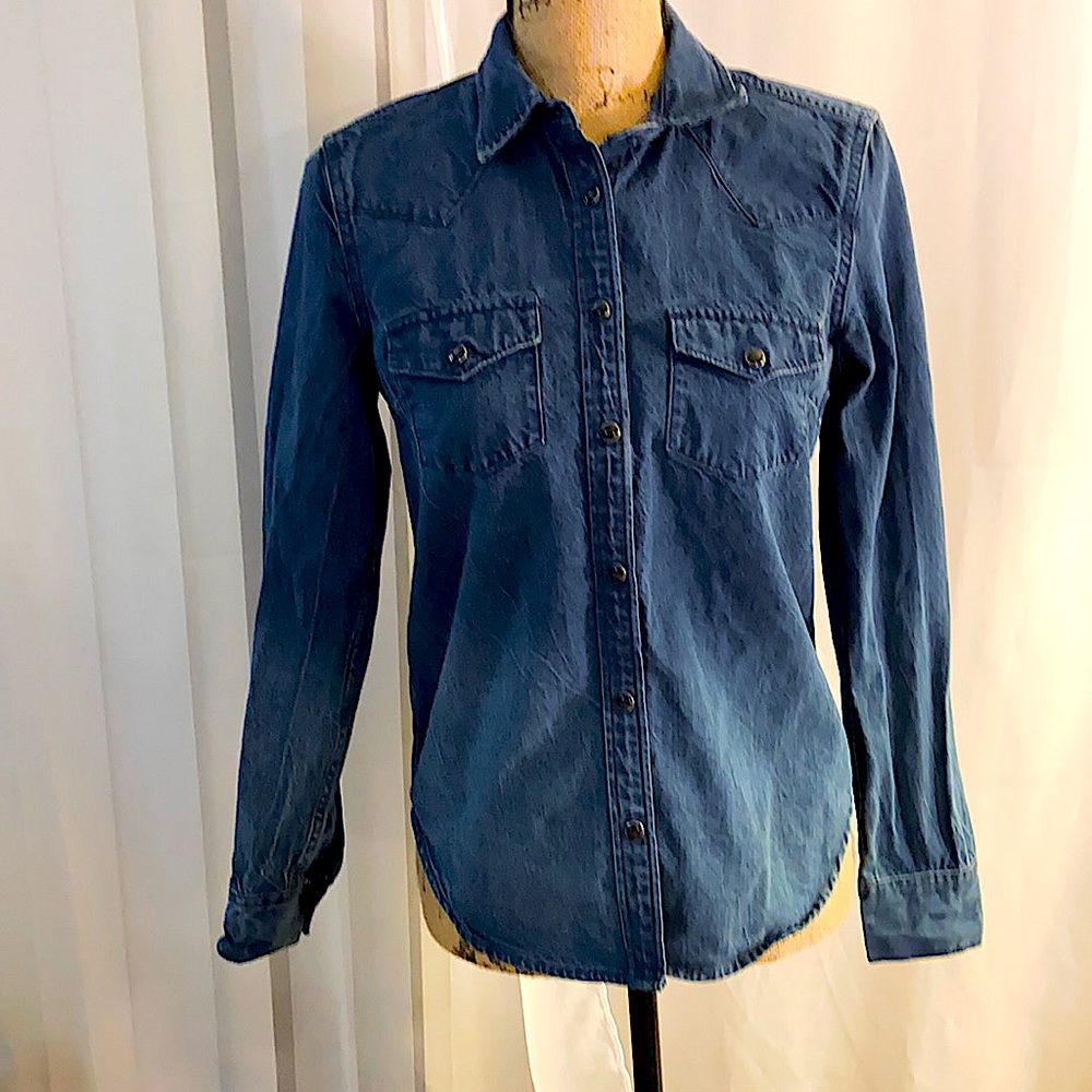 Gap Ombré Denim Button Down XS